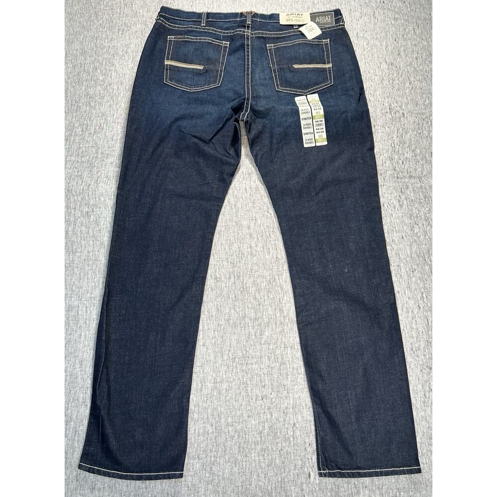 Ariat M5 Jeans Mens 44x38 Straight Leg Straight Stretch Denim Cowboy Western - Picture 15 of 16
